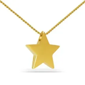 Colgante para cenizas Estrella de oro