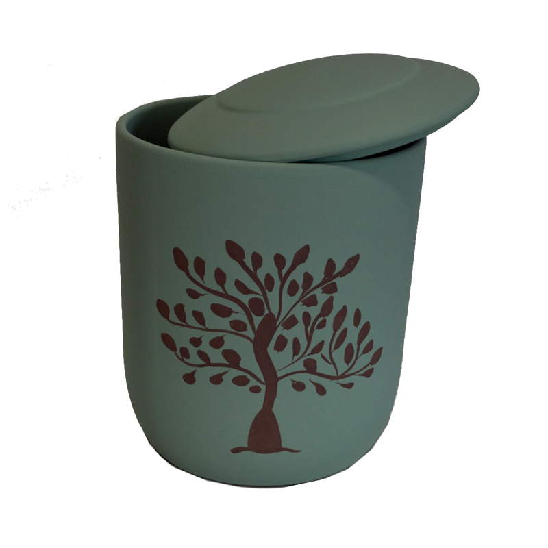urna biodegradable arbol de vida verde